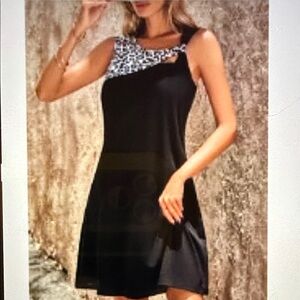 Elegant Black and White Women's Dress